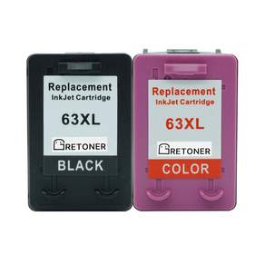 그래토너 HP 63 XL F6U64AA F6U63AA DESKJET 1112 2130 2131 2132 5520 호환 잉크 카트리지 대용량 4색 세트