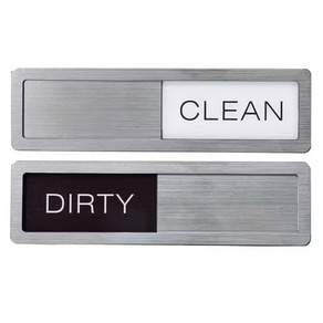메탈 식기세척기 CLEAN DIRTY 표시기 마그넷 자석 스티커 양면 가로형