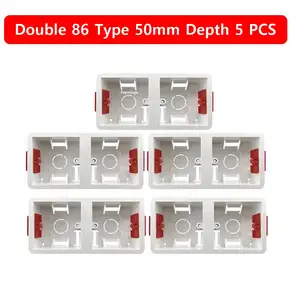 Laodasi 86 일반 석고 보드 트렁킹 벽걸이 형 스위치 소켓 설치 하단 상자 38/50mm 깊이 벽