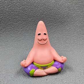 애니메이션 피규어 뚱이 명상 요가 인테리어 소품 데스크 장식 차량용 장식품 10 cm