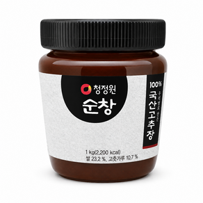 청정원 순창고추장 100% 국산재료 우리쌀로만든 고추장