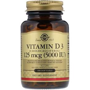 솔가 비타민 D3 5000 IU 소프트젤