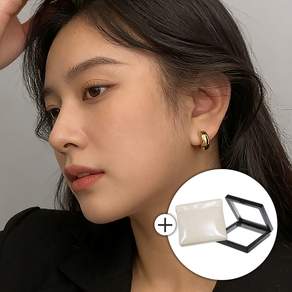 온도비움 여성 볼드 링 귀찌 귀 안 뚫는 귀걸이