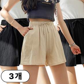 스타일아유 1+1+1 (3종세트) 여성 빅사이즈 스판밴딩 반바지 HP0180