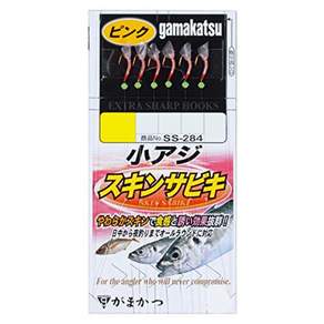 SS284 0.6. 45299-3-0.6-07 가마카츠(Gamakatsu) 작은 아지스킨 사비키(핑크)