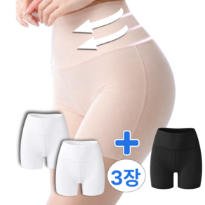 라발스 뱃살커버 여성 냉감 하이웨스트 보정 교복 치마 속바지 3부 2+1
