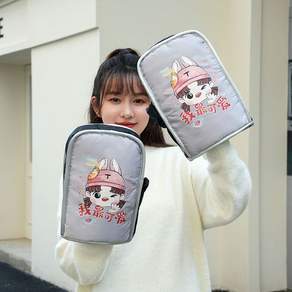전동스쿠터 오토바이 겨울 방한 핸들커버 무늬