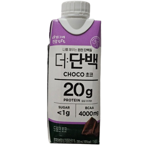 빙그레 더단백드링크 250ml 드링크초코 2개입/단백질드링크/우유단백질/단백질보충