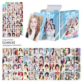 하츠투하츠 Hearts2Hearts 홀로그램 포토카드 124장 홀로그램 포카 60장 스티커 64장 레몬탱 루드