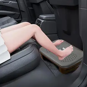 차량용 휴대용 발받침 뒷좌석 다리 받침대 마사지 롤러