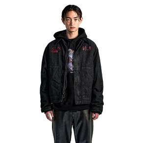 [국내정품] SUNDAY FRUIT 마켓 트래커 재킷 DENIM JACKET BLACK 144893