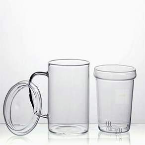 콩킹상점 티머그 400ml 이중유리컵