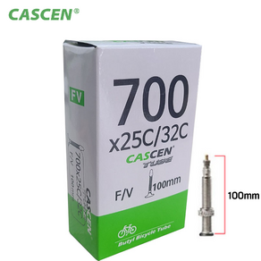 CASCEN 카센 자전거 튜브 FV 100mm 700x25c 700x28c 700x32c 로드 픽시 하이림
