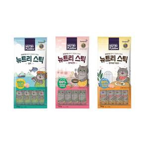 동원 뉴트리플랜 뉴트리스틱 4P 참치 연어 닭가슴살 3종 콤보 고양이 짜먹는 간식