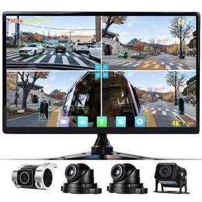 WINANON 4채널 터치 화물차 블랙박스 FHD고화질 AI 생체인식 시스템 10.1인치 800만화소 1080P 128G 트럭 차량 풀세트