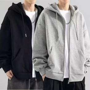아르올 남자 후드집업 1+1 봄 가을 간절기 오버핏 가벼운 2종 세트