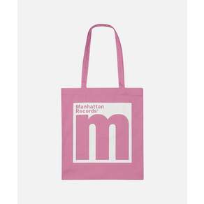 MANHATTAN RECORDS 맨하탄레코즈 MR M Logo Canvas Eco Bag - Pink