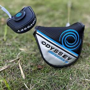 골프채 커버 신제품 ODYSSEY 반원 일자 스트레이트 퍼터 커버 클럽 헤드 커버 헤드 보호 캡 커버