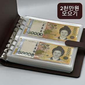 아윤 한 권으로 2천만원 목돈 만들기 고퀄리티 대용량 현금 바인더