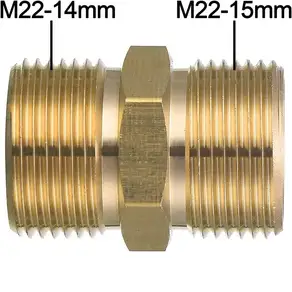 압력 와셔 호스 연결 M22-14mm 남성 확장 피팅 가든 스레드 어댑터