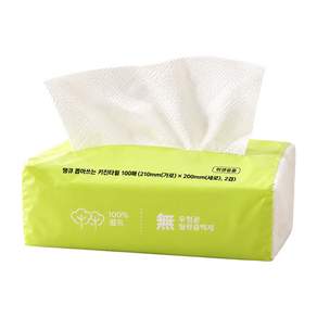 땡큐 뽑아쓰는 키친타올 210mm x 200mm 광폭 천연펄프 무형광 안심키친타월