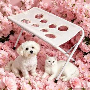 강아지 목욕 거치대 접이식 반려동물 미용 거치대 샤워 해먹 드라이 발톱관리 소형견 고양이 겸용