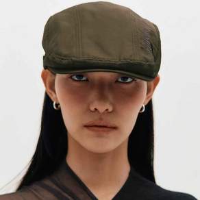 킴지수 여성 헌팅캡/베레모 Embroidered Hunting Cap KHAKI KBESAC002-KH