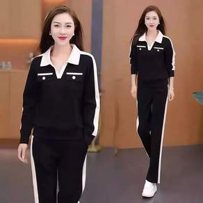 오스틱니 80kg까지 빅사이즈 여성 봄가을 초특가 트레이닝 운동복 세트