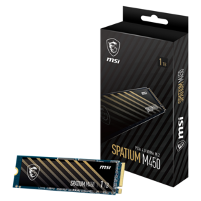 MSI SPATIUM M450 M.2 NVMe (1TB), 1개, 1TB