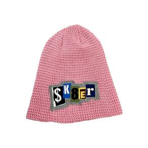 스케이터락 SK8ER ROCK Collage Pop Logo Beanie pink