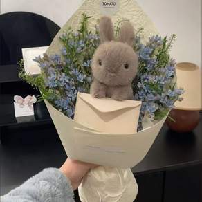DPS/감성 토끼 편지 인형 메시지 봉투 인형 서프라이즈 선물 고백 이벤트 기념일 인형