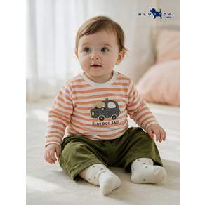 블루독베이비 블루독베이비 런던 도기 STRIPE 티셔츠_OR (441E433002)