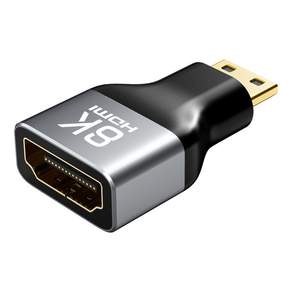 케이블타임 8K Mini HDMI M to HDMI F 연장 젠더 커플러