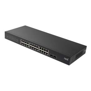 넥시 26포트 스위칭허브 초고속 2.5G 24포트 + 10G 광 2포트 SFP 스위치 인터넷 분배기