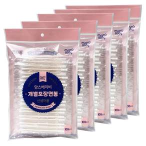 맘스베이비 신생아용 개별포장 면봉