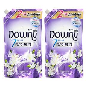다우니 초고농축 7일지속 탈취파워 섬유유연제 화이트티와 릴리 리필