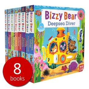 (북메카 영어원서) Bizzy Bear Steady Seller 8 Books Set 2(QR음원 포함) 비지베어 리딩음원 조작보드북