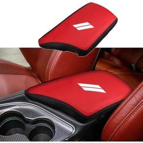 CEBAT 센터 콘솔 암레스트 박스 커버 긁힘 방지 가죽 자동차 중앙 보호 패드 실내 장식 액세서리 Dodge Charger 2011-2023 및 Chrysler 300