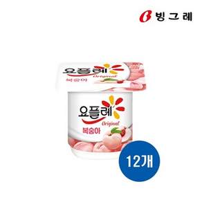 빙그레 요플레 복숭아 85g (4입 x 3개)