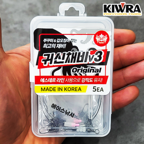 키우라 우럭 귀신채비3 쭈꾸미 갑오징어 가지채비 5개입