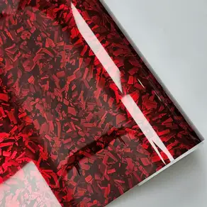 고광택 블랙 골드 실버 단조 카본 파이버 자동차 색상 변경 필름 오토바이 스티커 본디드 비닐