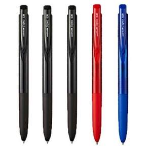 시그노 노크식 볼펜 0.38mm RT1 블랙 3p + 블루 + 레드 세트