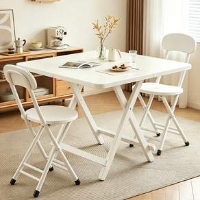 LcJorr 접이식 식탁세트 다용도 주방 거실 2인용 4인용 의자포함 테이블