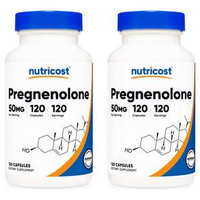 뉴트리코스트 프레그네놀론 50mg 120캡슐 2병