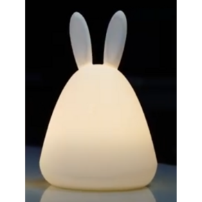 레드밴스 오스람 터치 7색조절 나이트럭스 토끼 모양 LED 무드등 USB타입