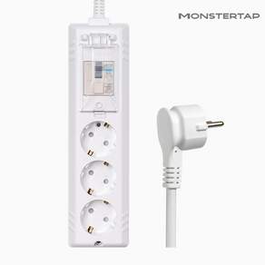 몬스터탭 국산 4000W 고용량 고전력 에어컨 건조기 세탁기 멀티탭 슬림 납작 플러그