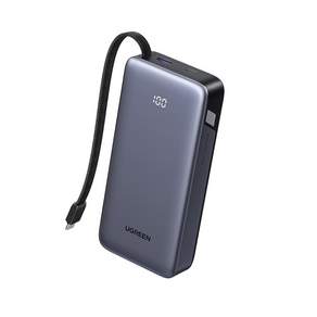 UGREEN 유그린 Nexode 45W 일체형 보조배터리 대용량 20000mAh 보조배터리 양방향 고속 충전 지원 LED 잔량 표시 iPhone 갤럭시 S25 울트라 등 호환