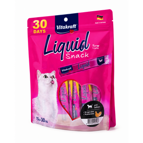 비타크래프트 리퀴드스낵 고양이 간식 치킨&타우린 15g X 30개