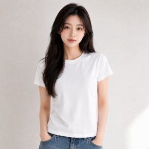 넥스트엣지 질좋은 여성용 냉감 통기성 무지 200g 쿨 반팔 티셔츠