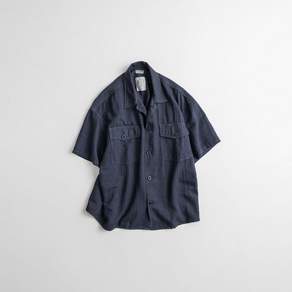 비헤비어 DYED FATIGUE 1/2 SHIRTS vintage purple